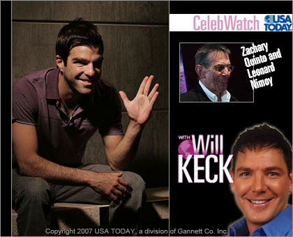 Celeb Watch ザッカリー・クイント(Zachary Quinto)