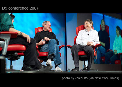 D5 conference 2007 Steve Jobs and Bill Gates