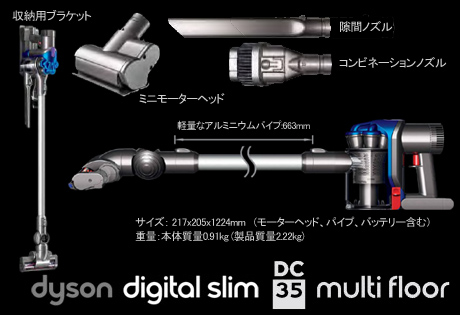 これを待ってた！「ダイソン デジタルスリム（Dyson Digital Slim）DC35 マルチフロア」