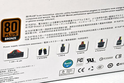 Antec PC電源「EA-380D-GREEN」に交換したら部屋が涼しくなった