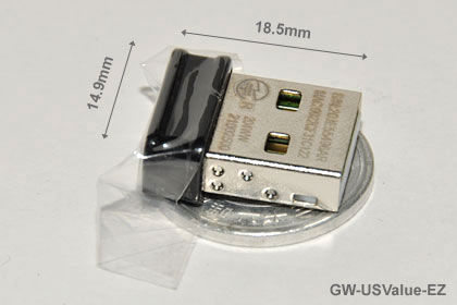 世界最小クラス 150Mbpsハイパワー無線LAN USBアダプタ「GW-USValue-EZ」買った