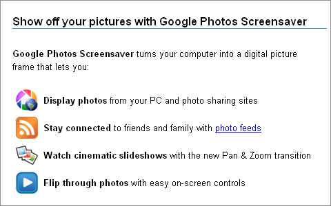 Google Photos Screensaver