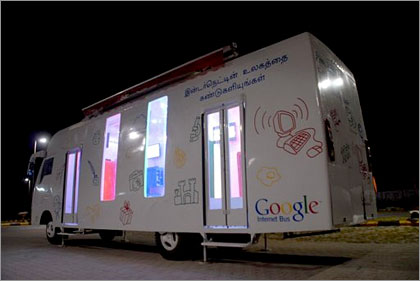 インドでGoogleのインターネット・バスが快走中～