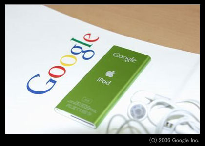 Google ロゴ入り iPod nano