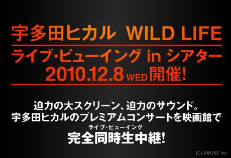 「宇多田ヒカル WILD LIFE ライブ・ビューイング」開催決定！