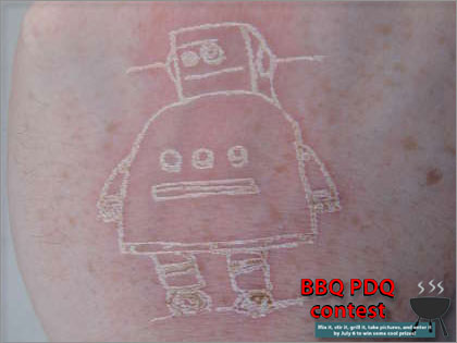 BBQ PDQ Contestで見つけた「Laser Etched Tattoo」