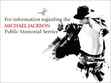 Web lottery for Michael Jackson memorial tickets!!!