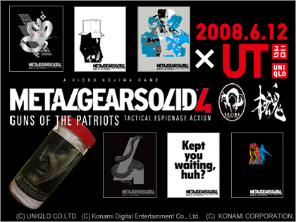 「ユニクロ UT×METAL GEAR SOLID 4（MSG4）」コラボTシャツ