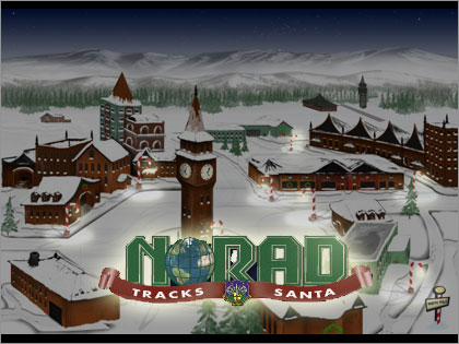 NORAD TRACKS SANTA 2007 は Google Earthでのサンタ追跡