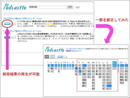 「Podcastle（ポッドキャッスル）」は、使うほどに賢くなる音声情報検索システム