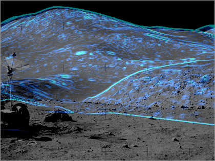 月周回衛星「かぐや(SELENA)」がアポロ15号の噴射跡を確認！？<br />
