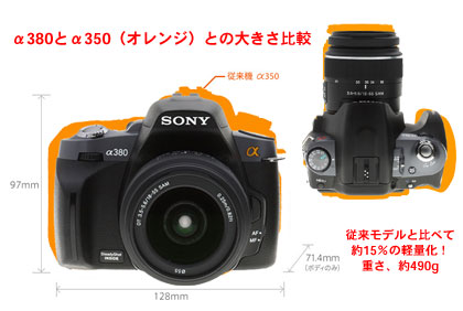 「SONY α380,α330」は、カメラマンに近づけるデジイチ入門機