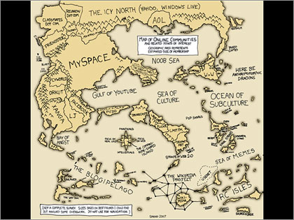 The world map of SNS