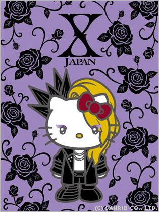 X JAPANとキティちゃんがコラボ！ヴィジュアル系キティ☆