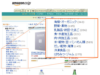 アマゾン（amazon）　生鮮食料品