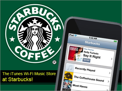 The iTunes Wi-Fi Music Store atStarbucks