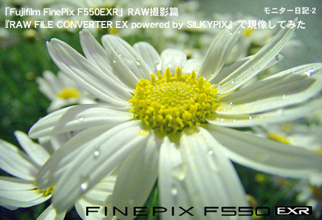 「Fujifilm FinePix F550EXR」RAW撮影篇：『RAW FILE CONVERTER EX powered by SILKYPIX』で現像してみた