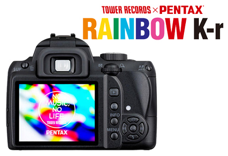 「TOWER RECORDS × PENTAX RAINBOW K-r」300台限定コラボモデル発売