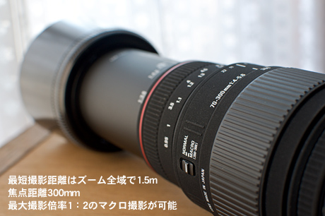 テレマクロ機構搭載、SIGMA「APO 70-300mm F4-5.6 DG MACRO」がやってきた