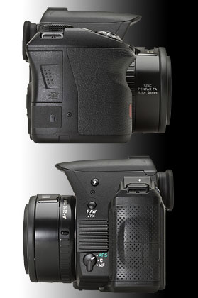 「PENTAX K-30」と「K-5」のサイズ比較
