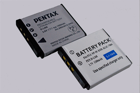 「PENTAX Q10」用にD-LI68対応互換バッテリーと互換充電器をゲット