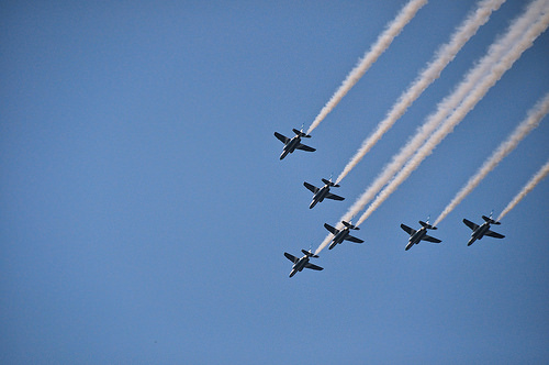 東京の空をブルーインパルス飛ぶ！（Blue Impulse in TOKYO）