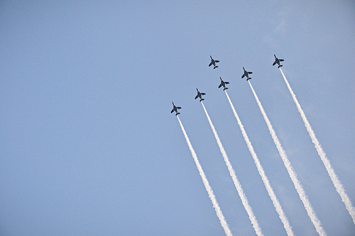 東京の空をブルーインパルス飛ぶ！（Blue Impulse in TOKYO）