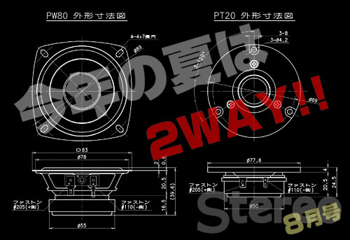 今年は2way！「Stereo 2014年8月号」の特別付録はフォステクス2ウェイスピーカーユニット