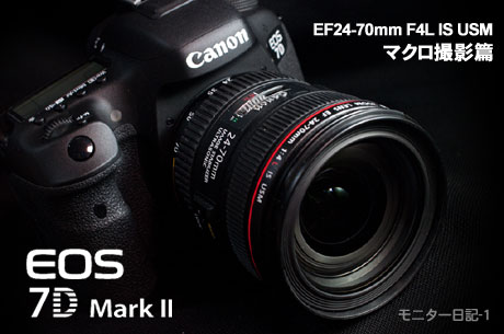 EF24-70mm F4L IS USM でマクロ撮影篇：EOS 7D Mark II モニター日記-1